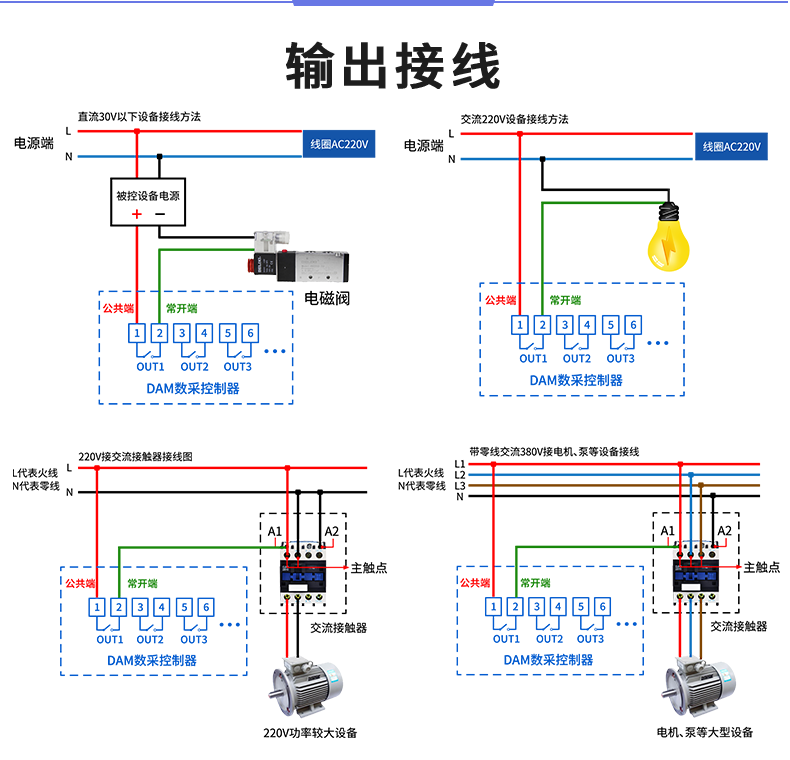 LoRa1212A-MT LoRa无线测控模块输出接线 LoRa1212A-MT LoRa无线测控模块输出接线