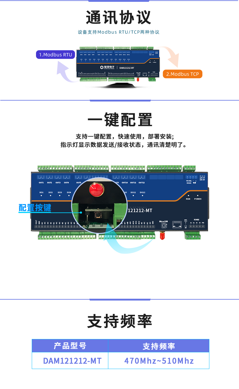LoRa121212-MT LoRa无线测控模块一键配置