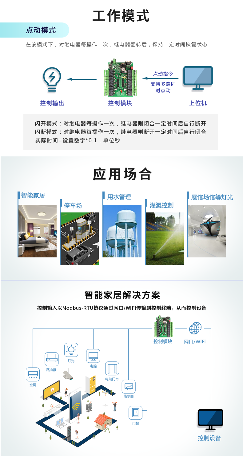 DAM-1600A 工业级网络控制模块 网口版工作模式