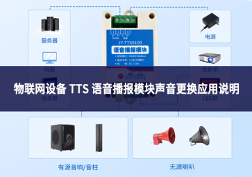 物联网设备 TTS 语音播报模块声音更换应用说明 物联网设备 TTS 语音播报模块声音更换应用说明