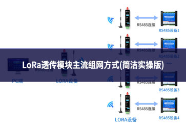 LoRa透传模块主流组网方式(简洁实操版)