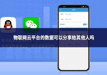 物联网云平台的数据可以分享给其他人吗