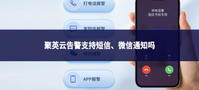 聚英云告警支持短信、微信通知吗